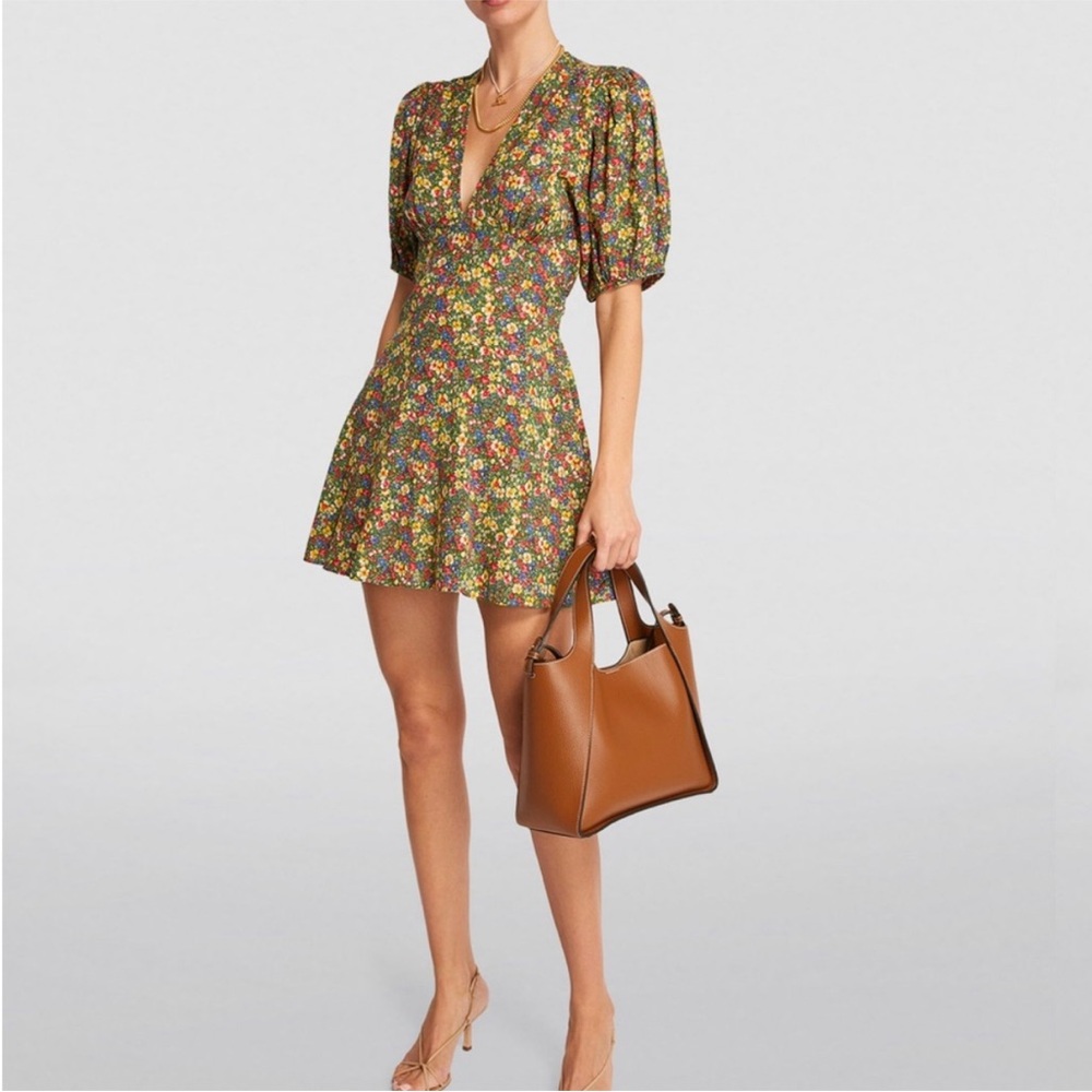 DOEN EMILIA DRESS IN GREEN VALLEY FLORAL XL